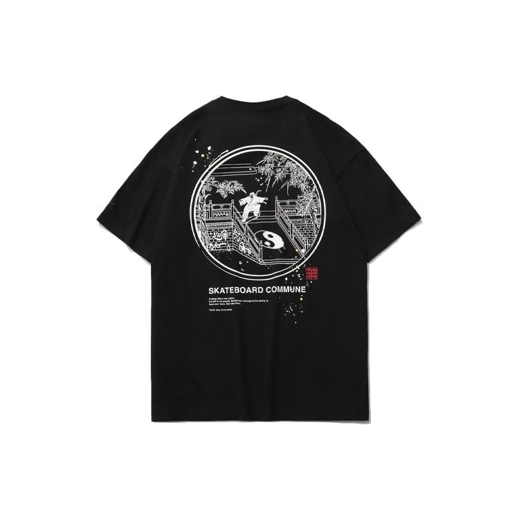 Li-Ning Skateboard Graphic T-shirt  Black  Men s AHSR081-1 L