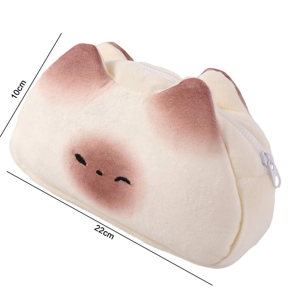 Roast Bread Pencil Bag Blusher Cat Storage Bag Creative Stationery Bag Office