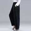 High-Waisted Japanese Drapey Lantern Harem Pants - Retro Cotton Linen, Elastic Waist, Loose Fit