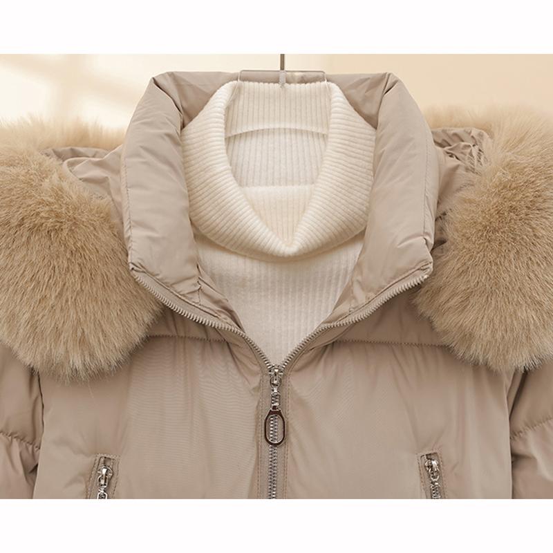Autumn Winter Keep Warm Jacket with Fur Hat Thick Cotton Coat Coats Parker Short Trend British Style