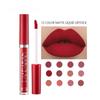12 farben Matte Lip Glasur Set Matte Wasserdicht Nicht-stick Tasse Luft Samt Lip Gloss Lippenstift Erröten Frauen Neue stil Make-Up