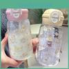 500ml Portable Plastic Cup With Straw For Students And Kids