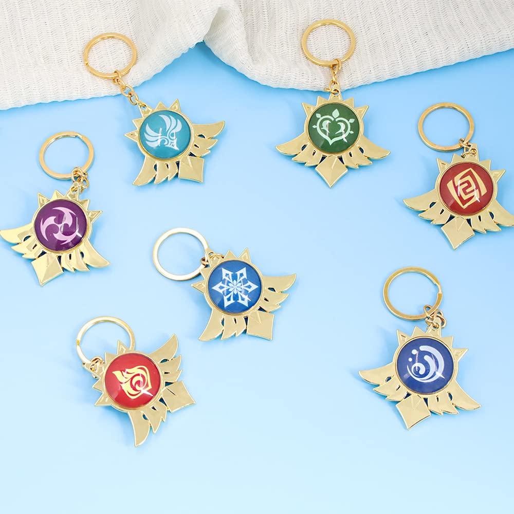 Mondo Ice Element Eye of God Merchandise Keychain Pendant Small Pendant for Car Keys Bag Decoration Birthday Gift School Festival Anime Accessories