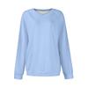 Women's Fashion Sweatshirt V-neck Long Sleeve Color Casual Loose Pullover Raglan Sleeve Sweatshirt Sweater