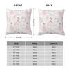 Little Ballerina Dancing Square Pillowcase Polyester Linen Velvet Pattern Zip Decor Throw Pillow Case Car Cushion Cover