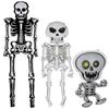 Halloween Skull Balloons Day of the Dead Skeleton Man Ghost Theme Balloon Set for Halloween Party Decorations