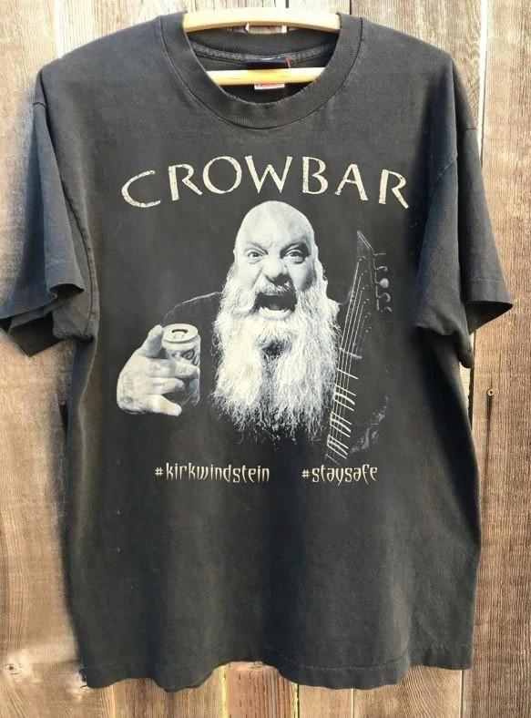 Подарок для фанатов группы Crowbar 90-х Хлопковая футболка charcoal S2345XL NH25920 Унисекс XXL