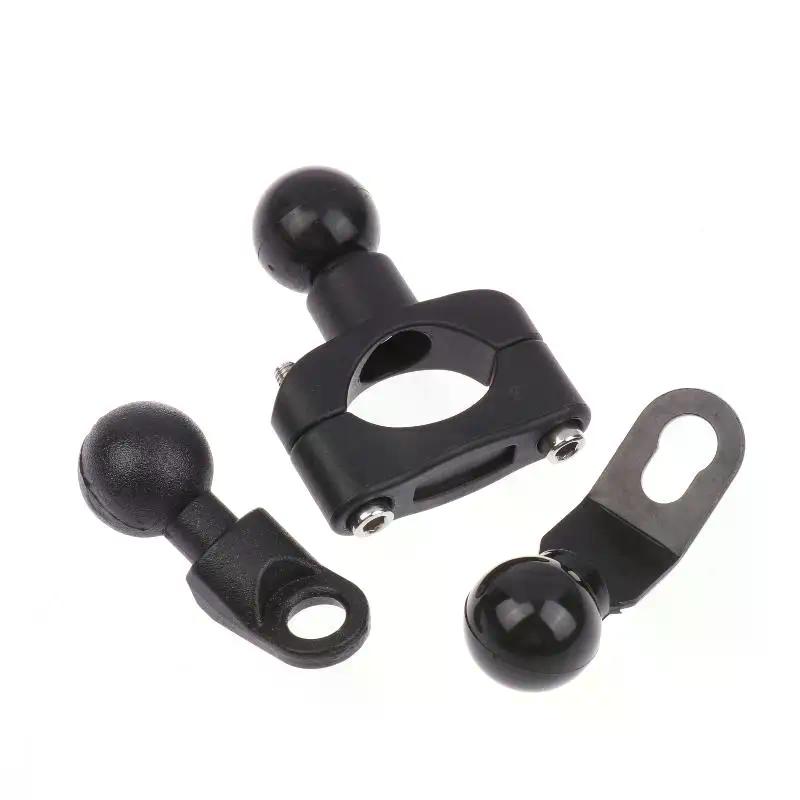 1 Set 2.3cm Ball Clamp Bracket For Motorbike Phone Holder PJ10/PJ13/PJ18 Motorcycle Handlebar Mount Base Kit Accessories