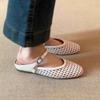 Women Flats  Sandals Fishnet Ballet Woman Anti-slip Designer Mesh Mary Jane Shoes