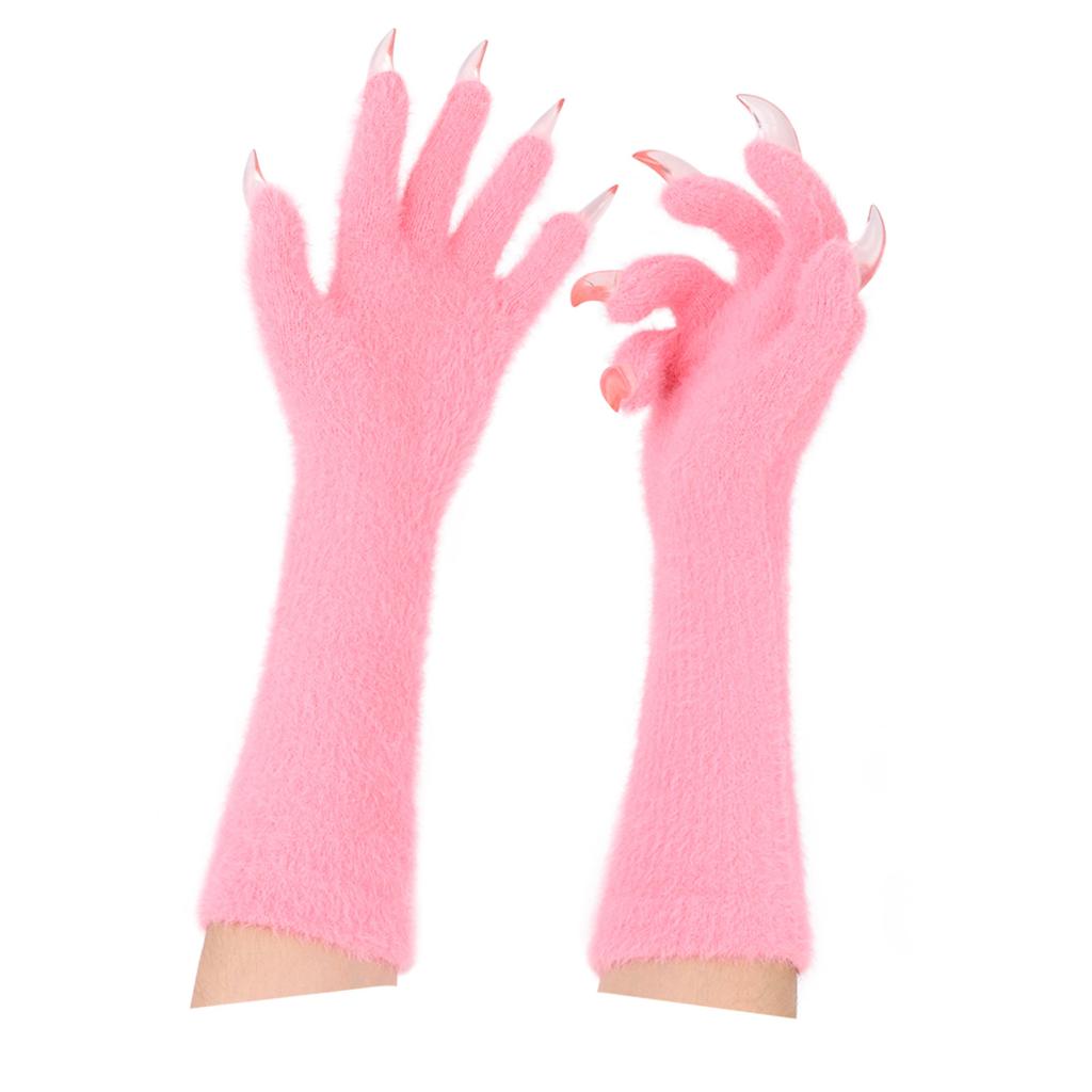 Halloween Long Gloves Long Nails Animal Claw Gloves Halloween Ghost Claw Dress Up Realistic Cos Props