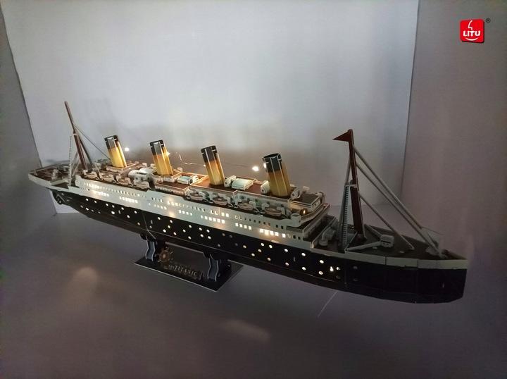 Puzzle 3D Titanic Statek Premium Dla Dzieci I Dorosłych Duży 88Cm 282El.
