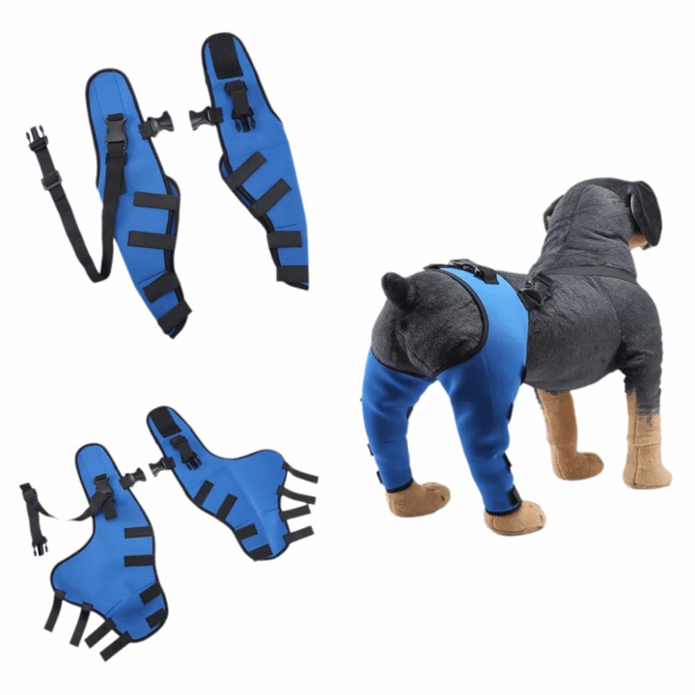 Adjustable Dog Knee Brace Breathable Dog Leg Support Brace Rear Leg Knee Brace Senior Dog Support S синий