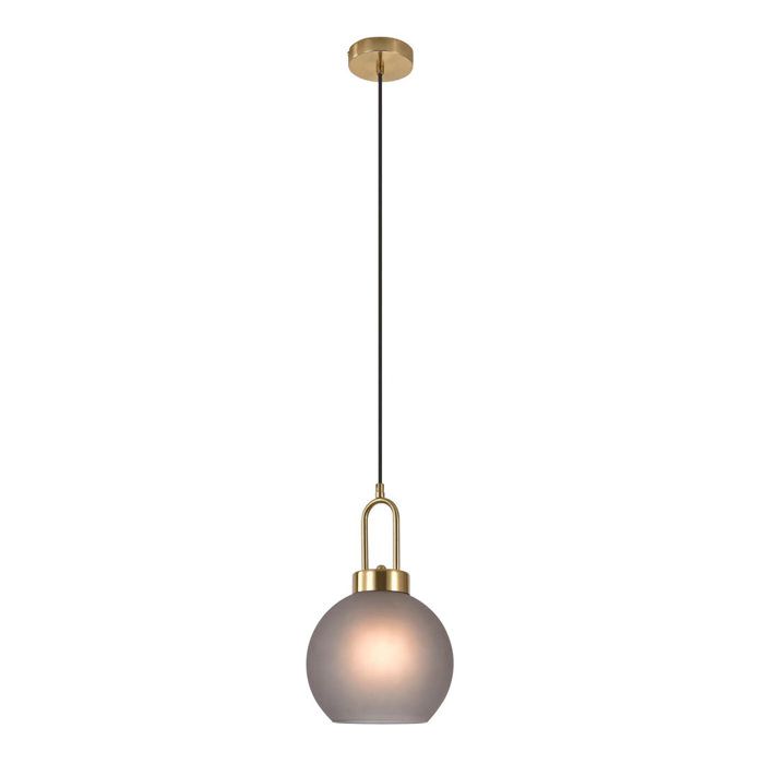 Suspension en verre - House Nordic - Luton - Boule - Ø25 cm - Cordon tissu 150 cm