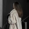 VAYLA Vintage Luxury Long Faux Fox Fur Coat Women Winter Warm Fluffy Fur Jacket Female Street Furry Outerwear Overcoat