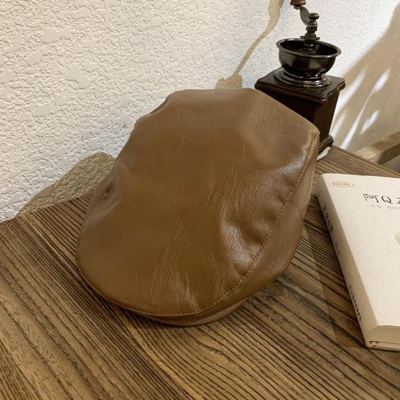 

Цвет Однотонный Ретро Материал ПУ Женские Бейсболки Тепло Выйти Шапки Путешествие Camel