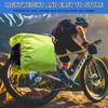 Cycling Bag Rain Cover Bike Rear Tail Bag Rain Covers Waterproof Plastic Rack Bicycle Bags CommuterBags Green