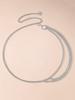 1pc Gold Multi-layer Flower Chain Waist Belt for Women, Fashion Dress Chain Belt For Streetwear