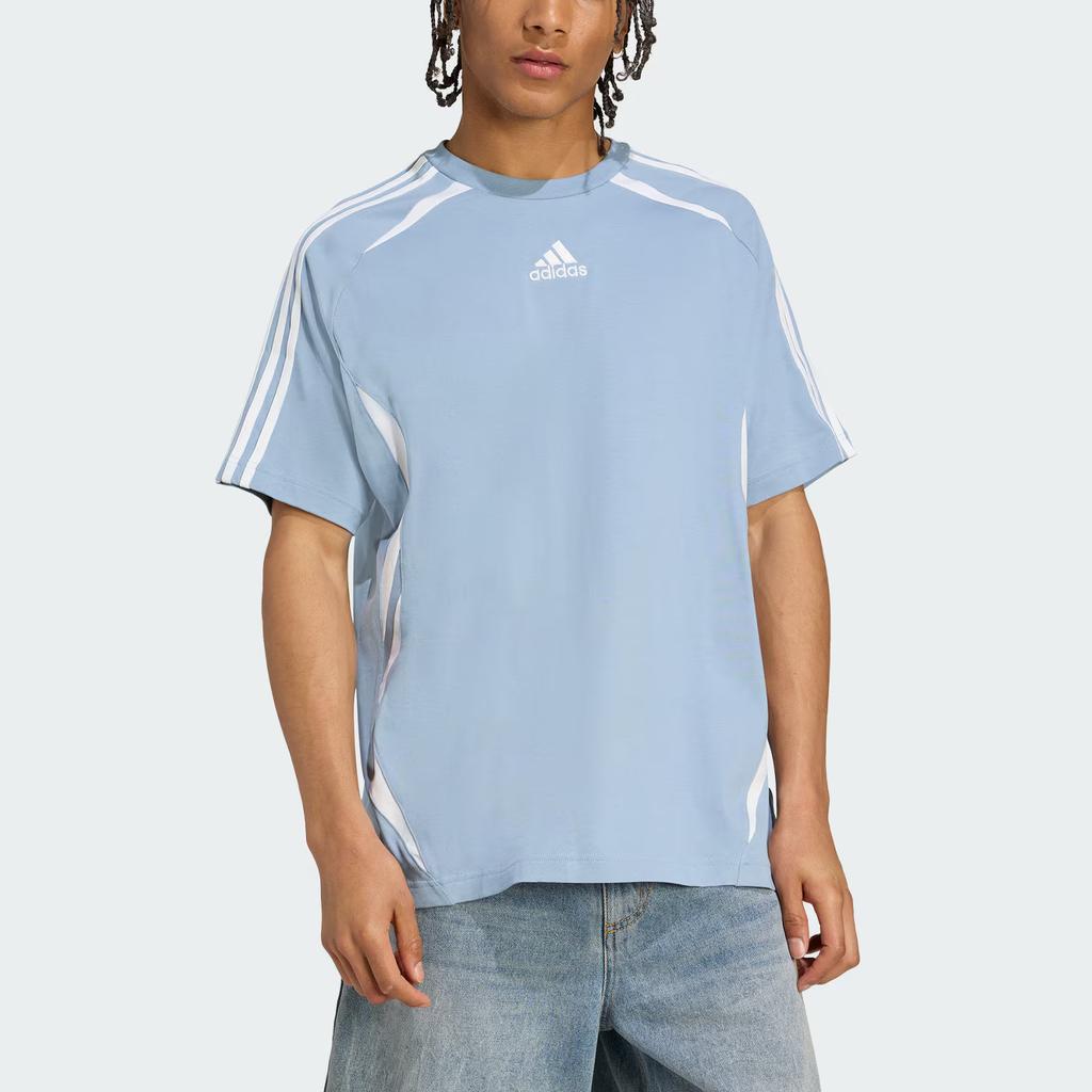 Adidas SS25 Teamgeist Loose Fit Crew Neck Comfortable Pullover Short Sleeve T-Shirt Men Tops KE0144