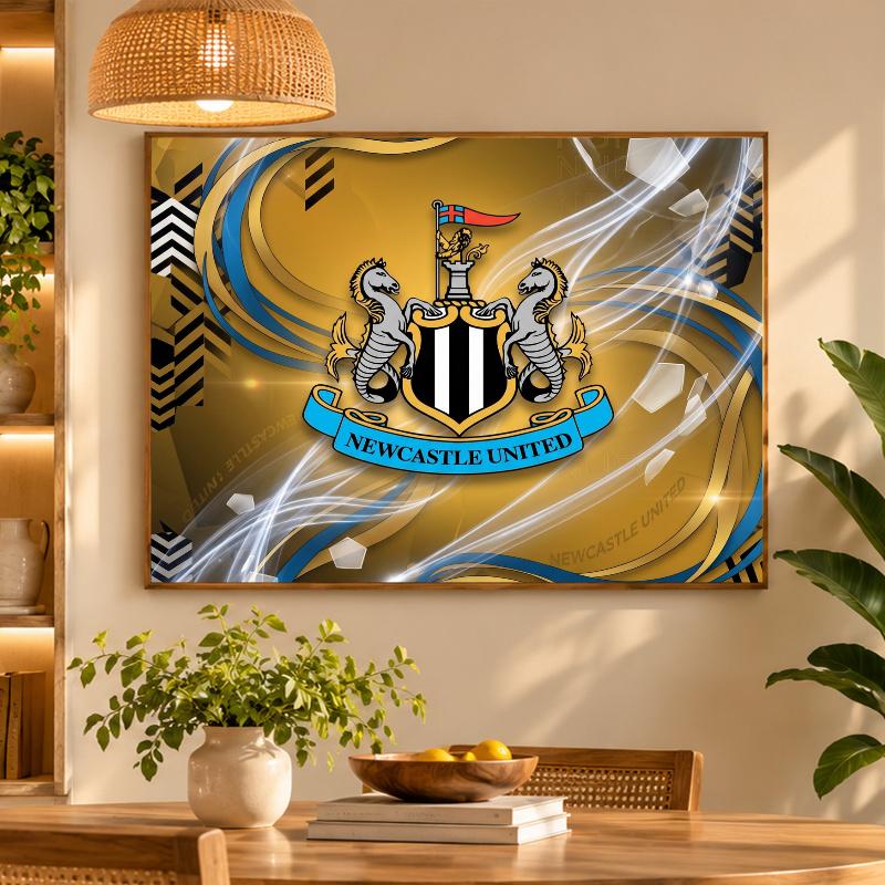 5D Diamond Painting Newcastle United Football DIY Full Drill Diamond Art Kit Home Decoration