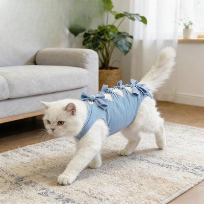 Katzenkastrationsoperation Postoperative Kratzschutz Atmungsaktive Entwöhnungs-Katzenkleidung