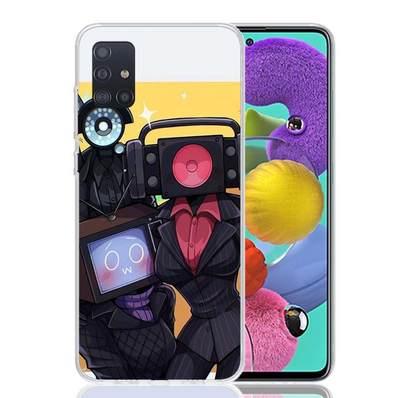

S-Skibidi Toilet Mobile Cell Phone Case for Samsung Galaxy A52 A51 A50S A12 A22 A32 A72 A10S A30S A31 A71 Note 20 Ultra 10 Plus Samsung A22 5G