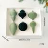 6pcs Special-shaped Velvet Christmas Ball Pendant Shatterproof Reusable Christmas Tree Balls Flocked Solid Color