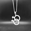 Pendant Lesbian Icon Gender Hollow Bead Chain Necklace