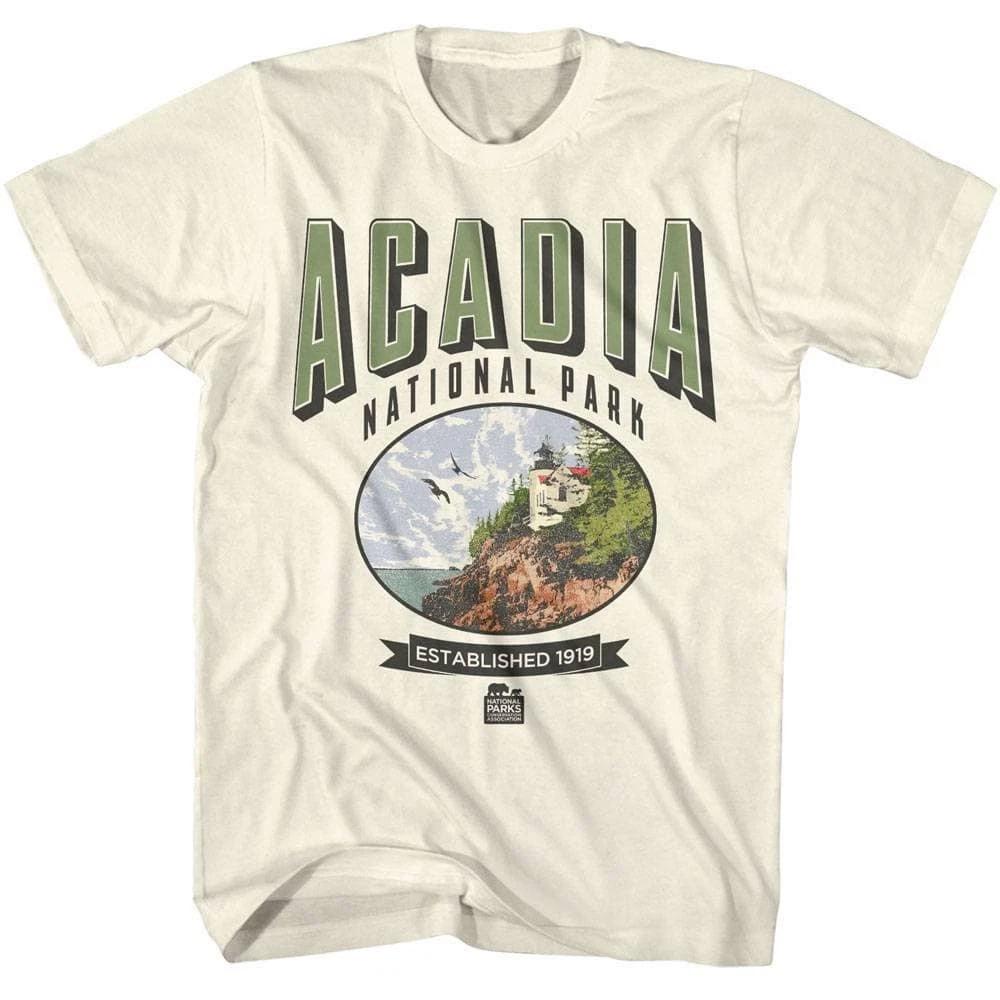 Acadia Bass Harbor Head Lighthouse Men s T Shirt 3XL