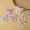 20pc Sequins With Pearl Mesh Hollow Butterfly Patch DIY Clothing Hair Accessories Embroidered Lace Bow Hat Skirt Decoration