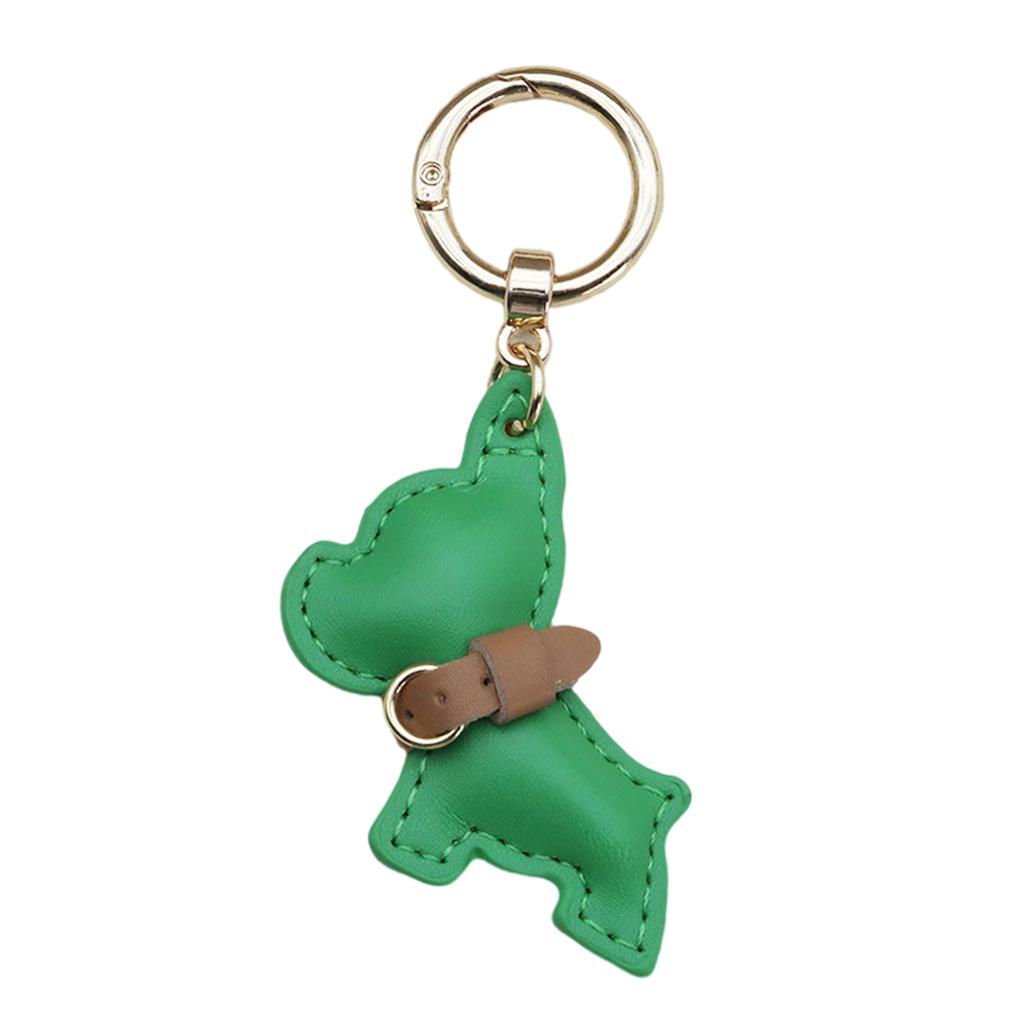 Mini-Schlüsselanhänger mit französischer Bulldogge, PU-Leder, hübsch gestalteter Anhänger, hängendes Ornament für Autoschlüssel und Taschen