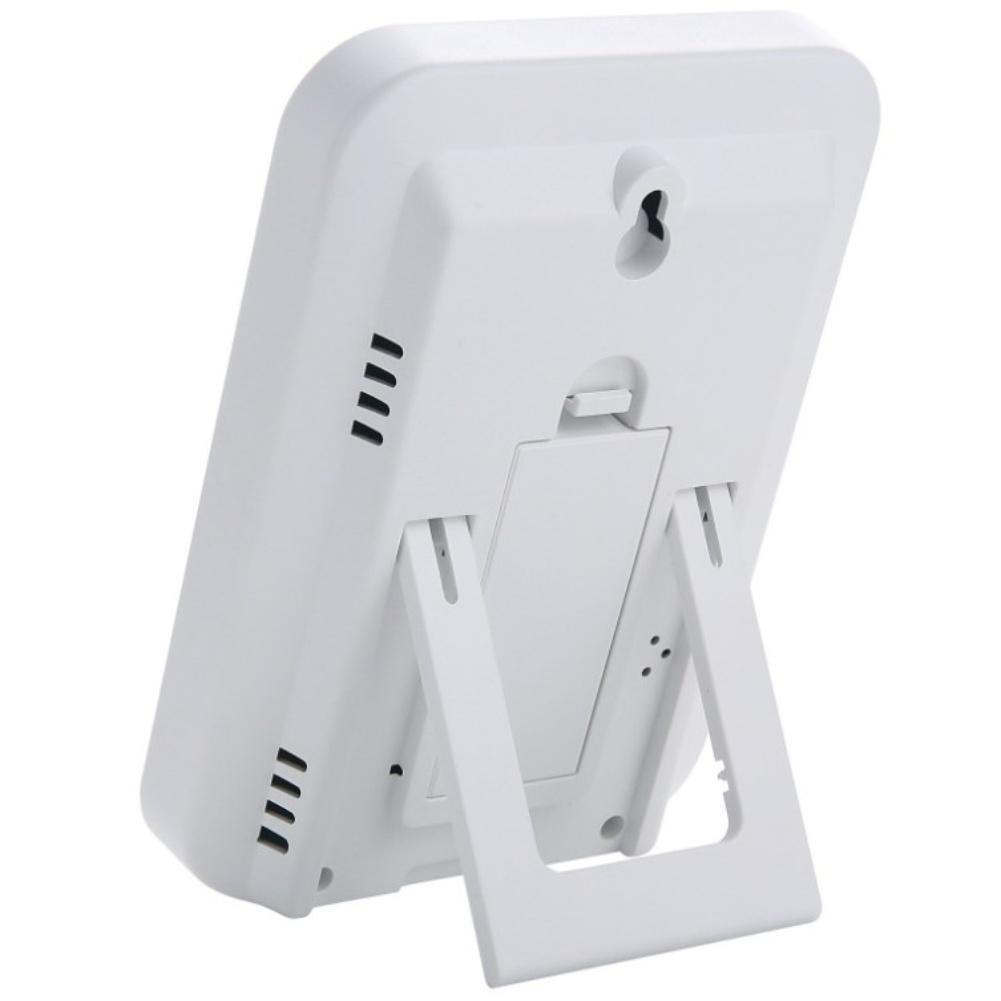 Digital Indoor Thermohygrometer with Wet Dry Comfort Guide and 24 Hour Memory for Temperature and Humidity Tracking