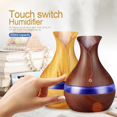 Mini USB Aromatherapy Vase: Essential Oil Diffuser, Humidifier & Night Light