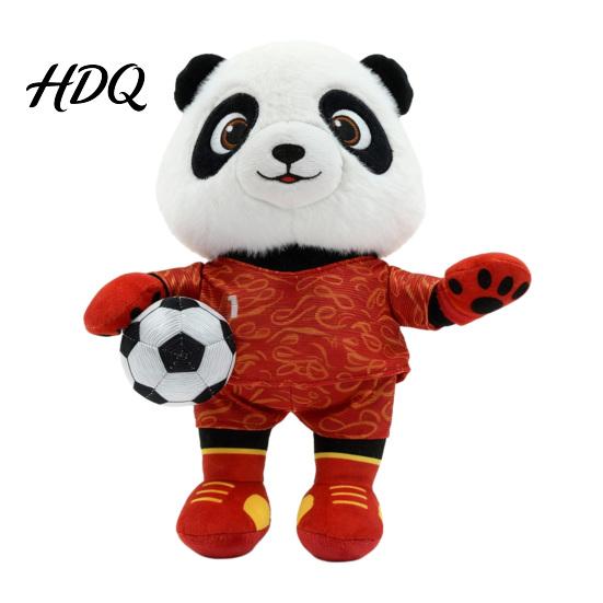 Soft Football Toy Soccer Mascot Plush Doll FIFA Memorabilia for Fans Cute Panda