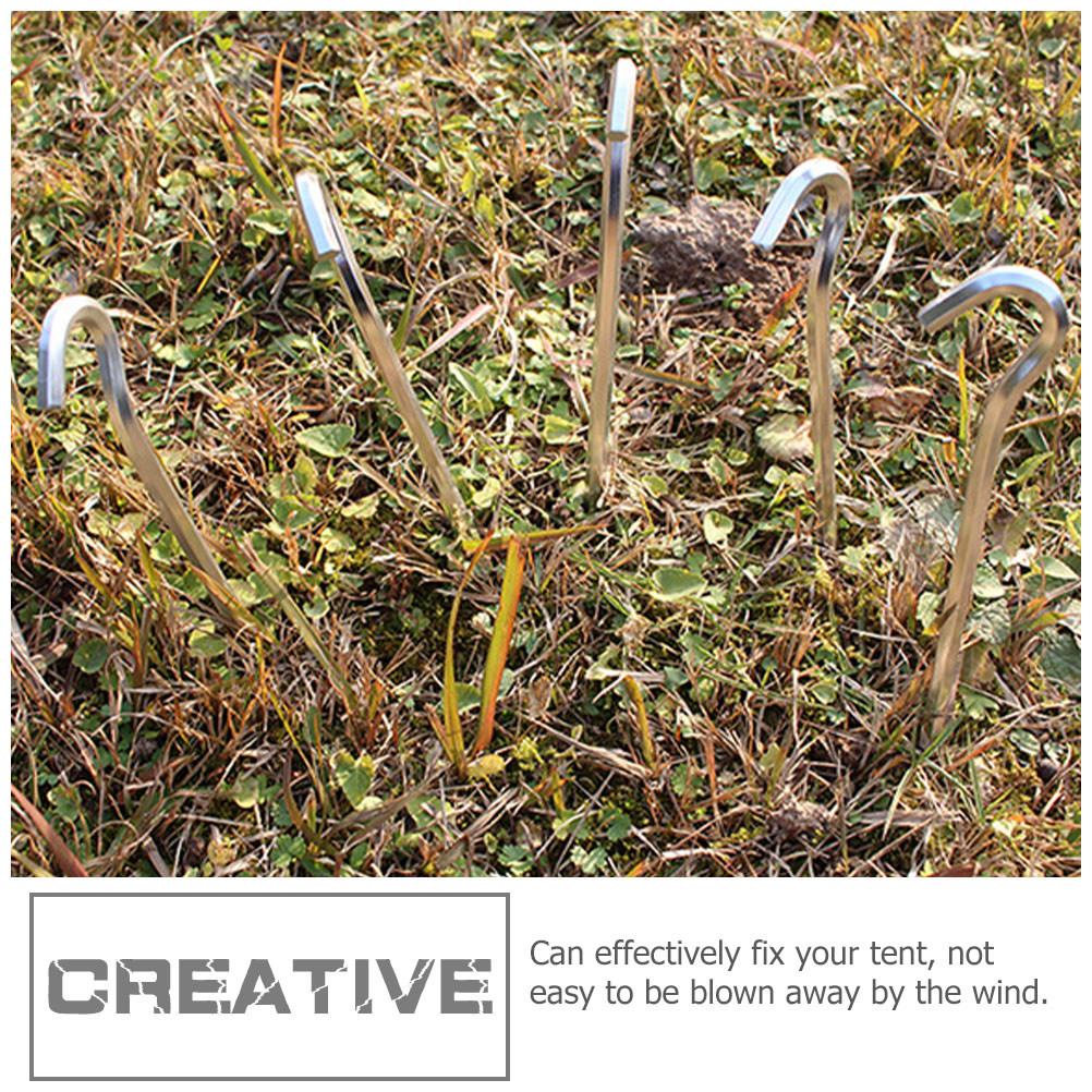 Aluminum Tent Ground Stakes Pegs Heavy Duty Tent Nails For Camping Tent Picnic Blanket Beach Tarp Outdoor Accessories
