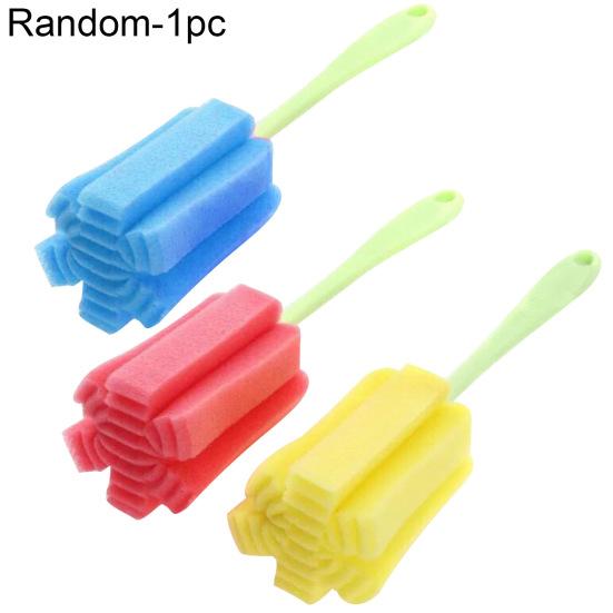 

3шт кухонная бутылка для вина, кофе, чай, стеклянная чашка, губка, щетка для чистки, инструмент