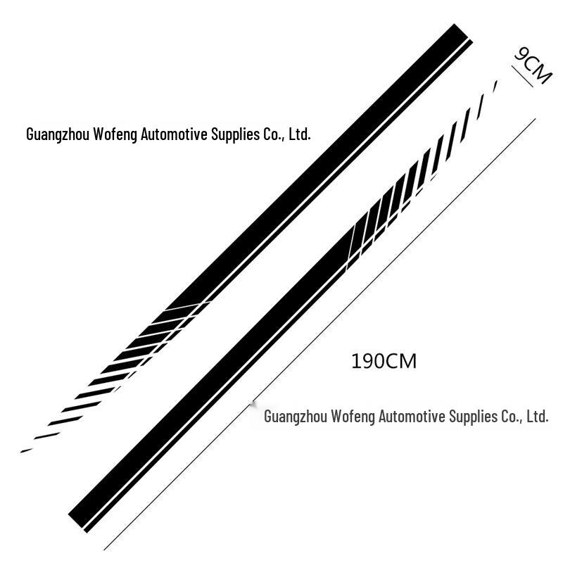 Race Stripe Car Body Decal Sticker - D383