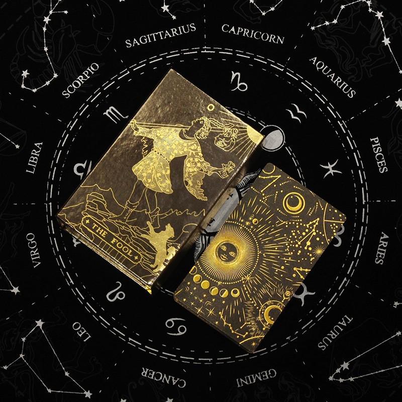 Witekin Gold Foil Tarot Cards: Complete Set for Beginners with Analysis
