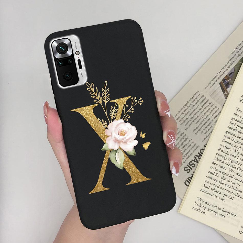 Cute Letters Case For Xiaomi Redmi Note 10 Pro Max 10S 10 S Soft Silicone Back Protective Cover Ultra Thin Slim Phone Case Funda