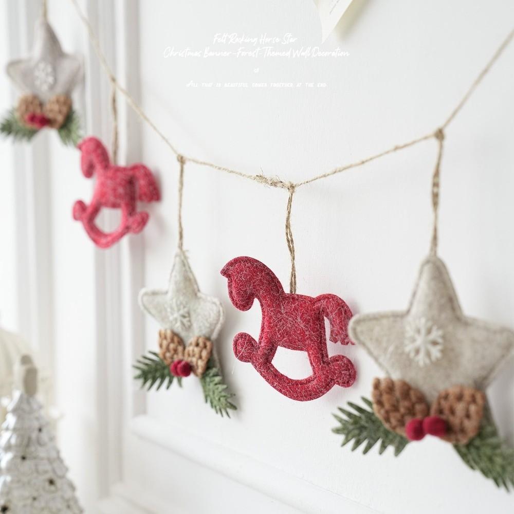 House Shape Tree Hanger Tree Motif Hanging Decor New Xmas Ornament Window Layout