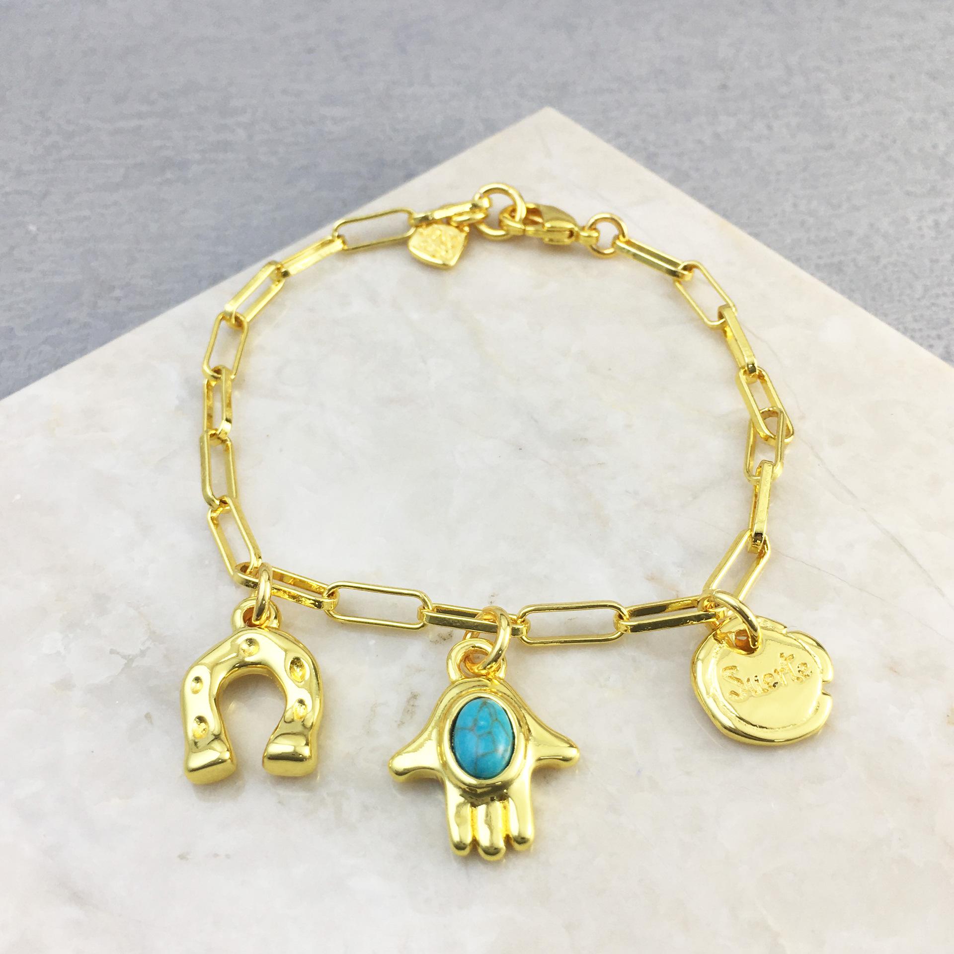 Spanish Unode50 Palm Tag Bracelet with Gift Bag 17cm