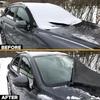 Windshield Frost Protector with Anti-Theft Straps, 600D Oxford Fabric for Ice & Snow, Multi-Size Universal for All Vehicles