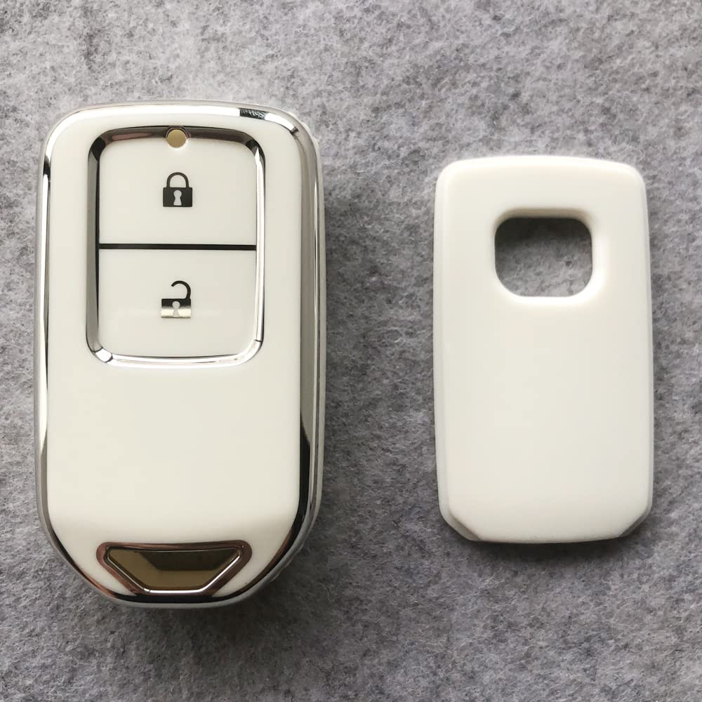 Kinotaka TPU Smart Key Case for Honda Cars, 2 Buttons, New Fit (February 2020