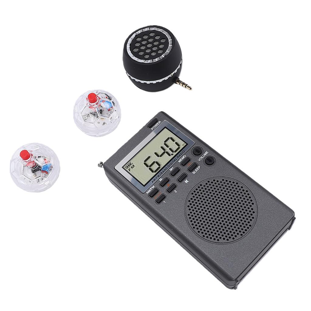 Paranormal Equipment Kit with 2 LED Cat Ball 1 Radio 1 Megaphone for Home Office Outdoor