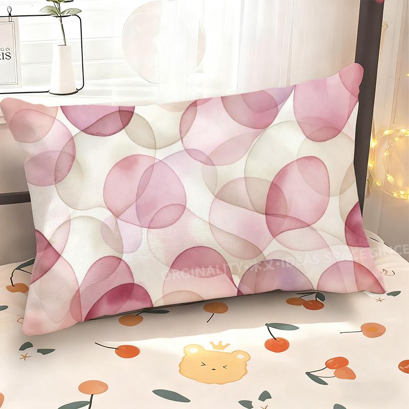 Pink Abstract Pattern Pillowcase Suitable For Sofa Bedroom Car Pillow Cover Cushion Rectangular Back Cushion