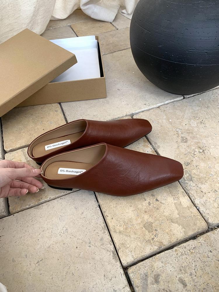 Fashion Bailamos Brand Women Slipper Ladies Sumer New Slip On Ladies Casual Mules Shoes Soft Flat Heel Outdoor Dress Sandal Shoes Mujer