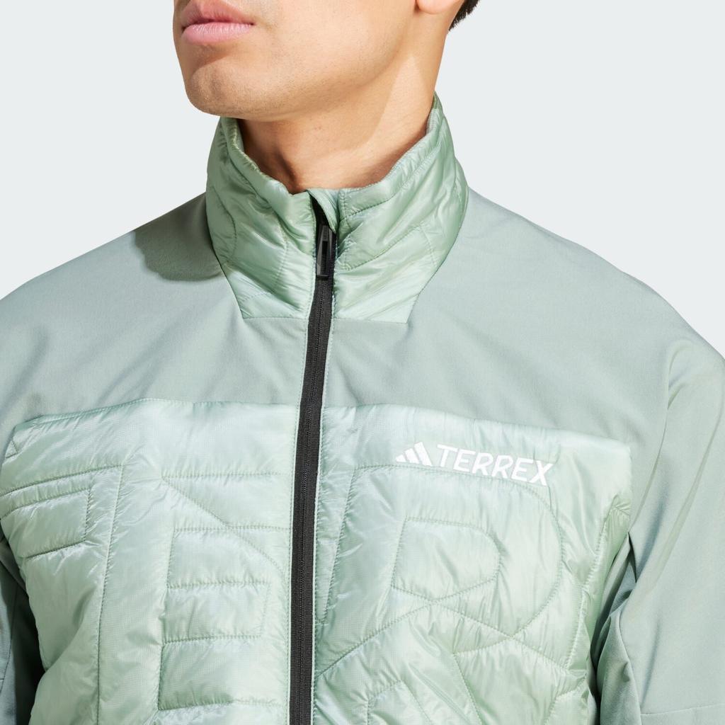 Jacket Adidas Terrex Xperior Varilite Primaloft Hybrid Jacket Men Silver Green
