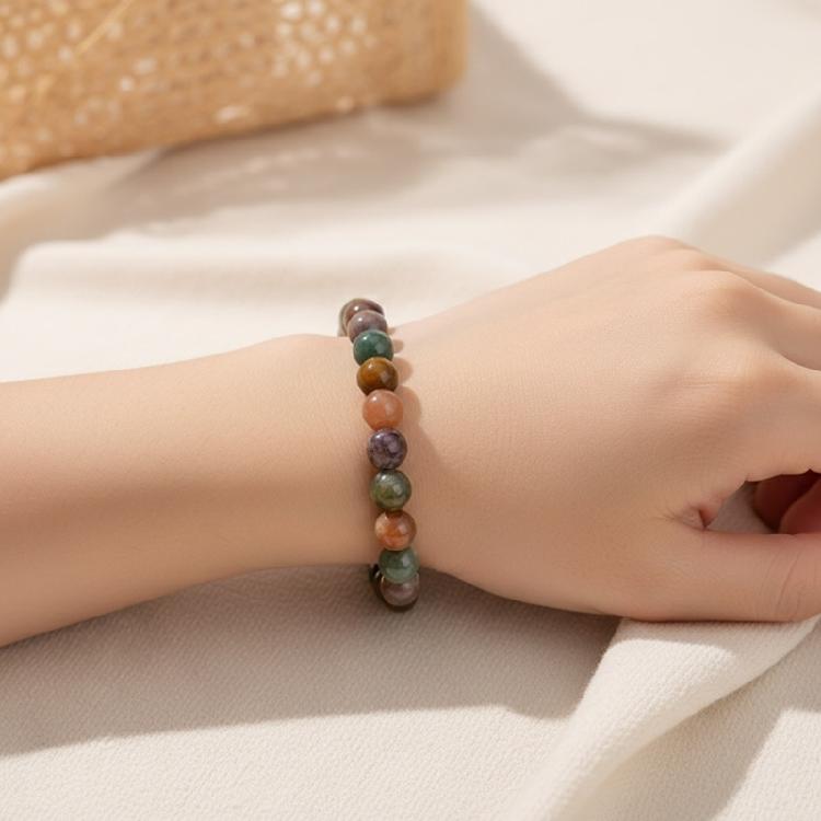 Versatile Agate Bead Hand Chain Jewelry Multi Color Beaded Bracelet Ideal For Office Parties And Holiday