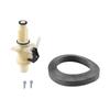 Easy To Install Caravans Campers Motorhome Toilet Water Valves Kit, Wide Compatibility, Long Lastings ABS Constructions