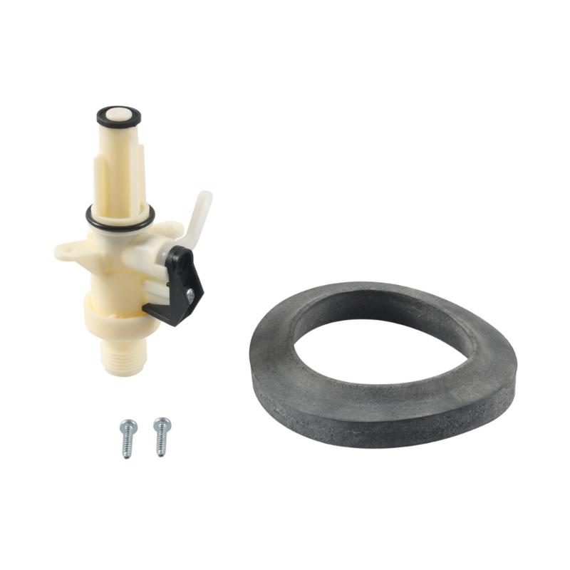 Easy to Install Caravans Campers Motorhome Toilet Water Valves Kit, Wide Compatibility, Long Lastings ABS Constructions 1
