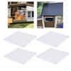 4PCS PC Fan Dust Filter Magnetic Frame 120mm PVC Computer Cooler Fan Dust Filter Mesh Grills for Chicken Coop Vent Fan